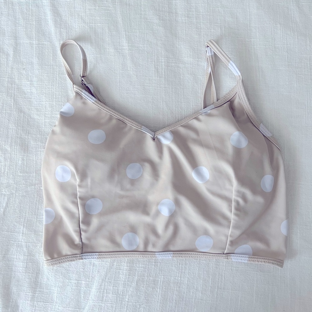 Kortni Jeane Sandy Dots v’d crop